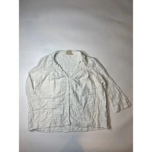 Vanessa Virginia Anthropologie Women’s 8 Gauzy Cotton Lightweight Button Up Top